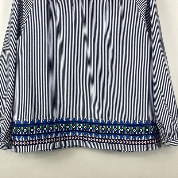 Vineyard Vines Blue and White Striped Blouse - Picture 9 of 11